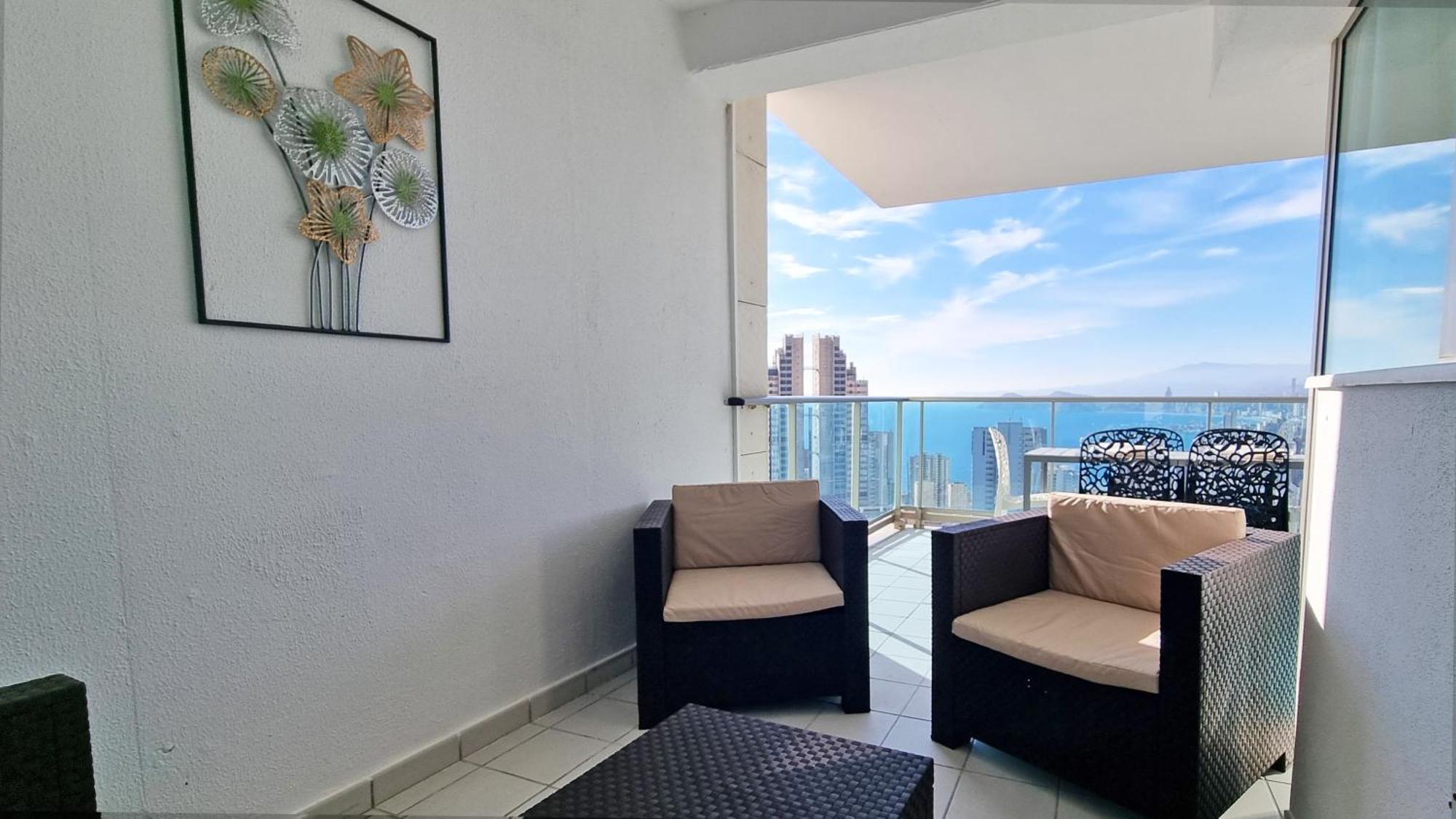 Apartamento Skyline 18 Terraza Privada Con Impresionantes Vistas Al Mar Benidorm Exterior foto